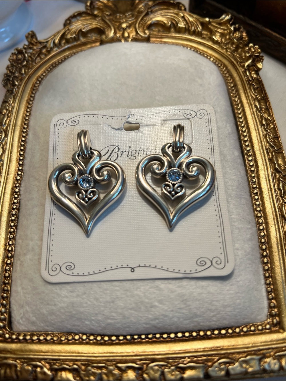 Brighton Alcazar Heart Glint Post Drop Earrings